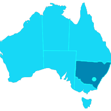 Mapa Canberra