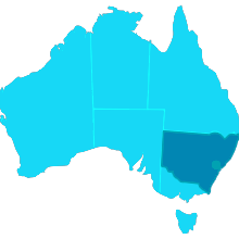 Mapa Sidney
